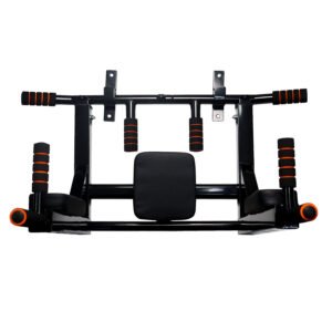 2 in 1 Wall Mounted Pull Up Bar Dip Station