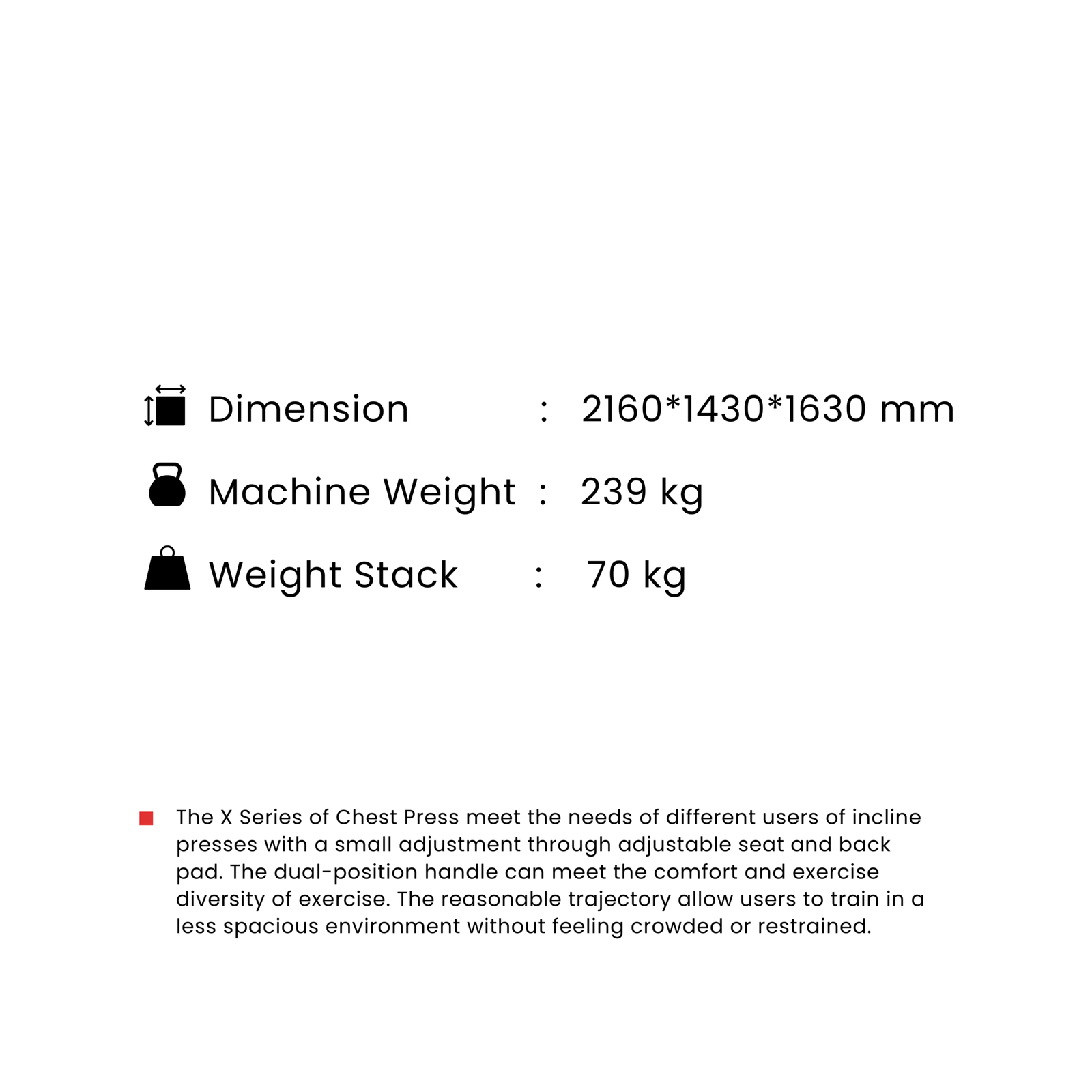 Chest Press (pin loaded) - Image 2