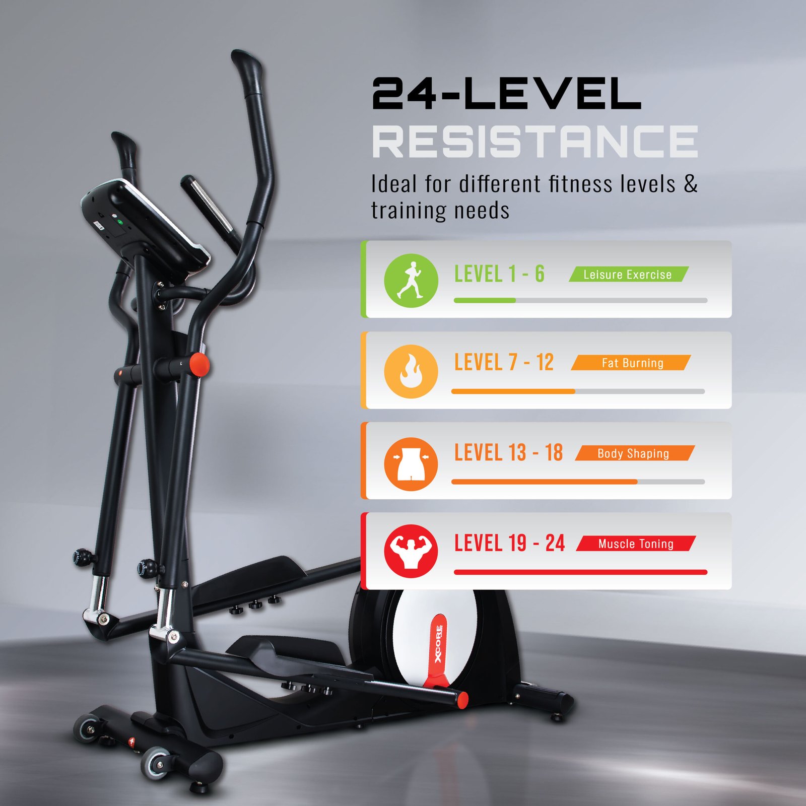 Elliptical Bike XC8728HP - Home Gym Malaysia