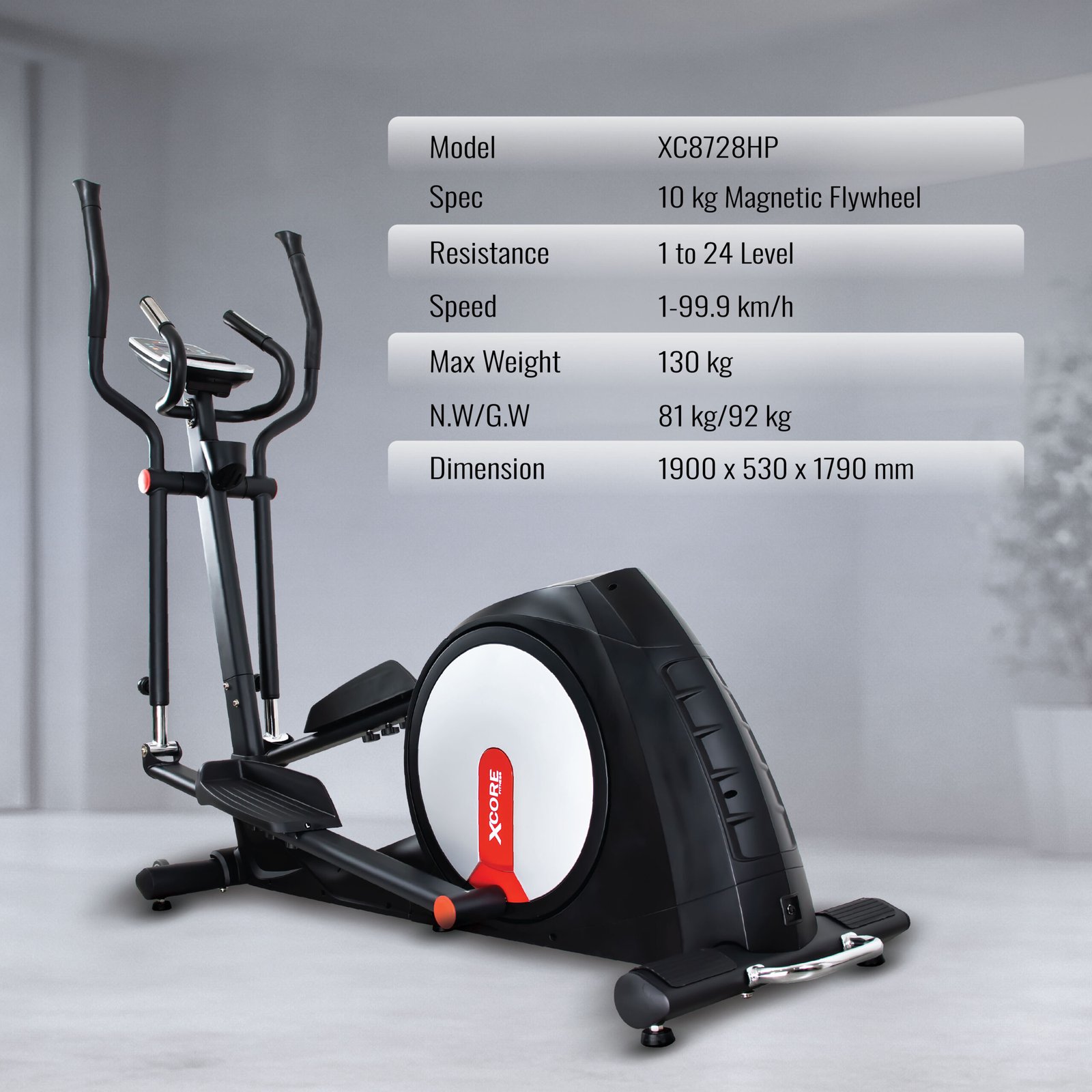 Elliptical Bike XC8728HP - Home Gym Malaysia